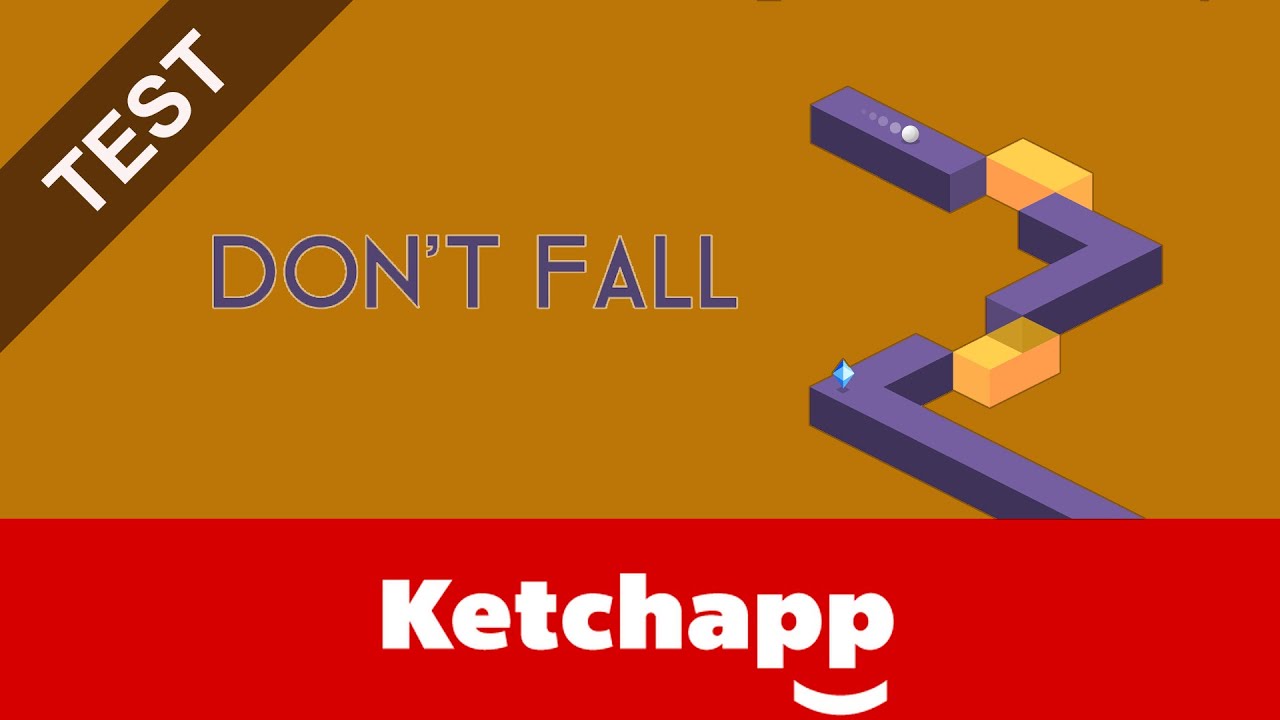 Test de Don't Fall de Ketchapp