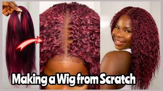 How-To: 😱 Making A Full Wig from Scratch Using Braiding Hair