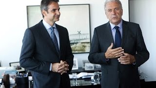 Δηλώσεις Επιτρόπου Δημήτρη Αβραμόπουλου και Προέδρου της ΝΔ Κυριάκου Μητσοτάκη, Αθήνα 26/8/16