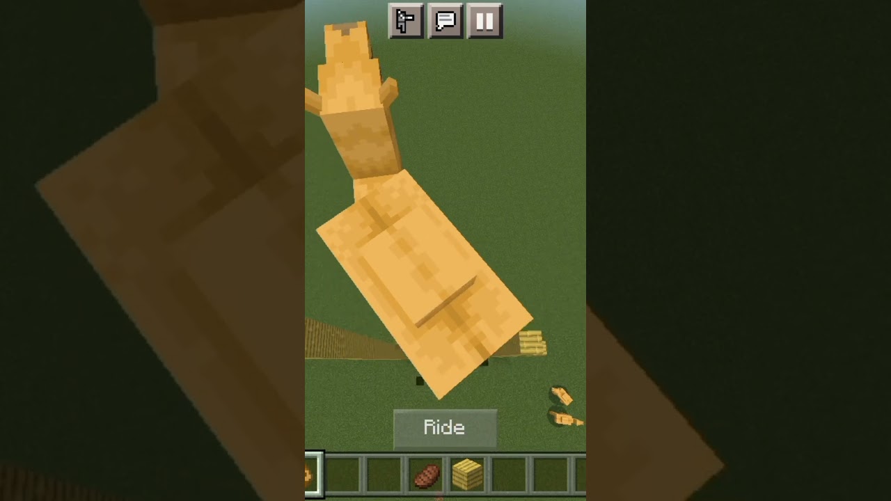 Camel faling on 40 block hight in minecraft pe.