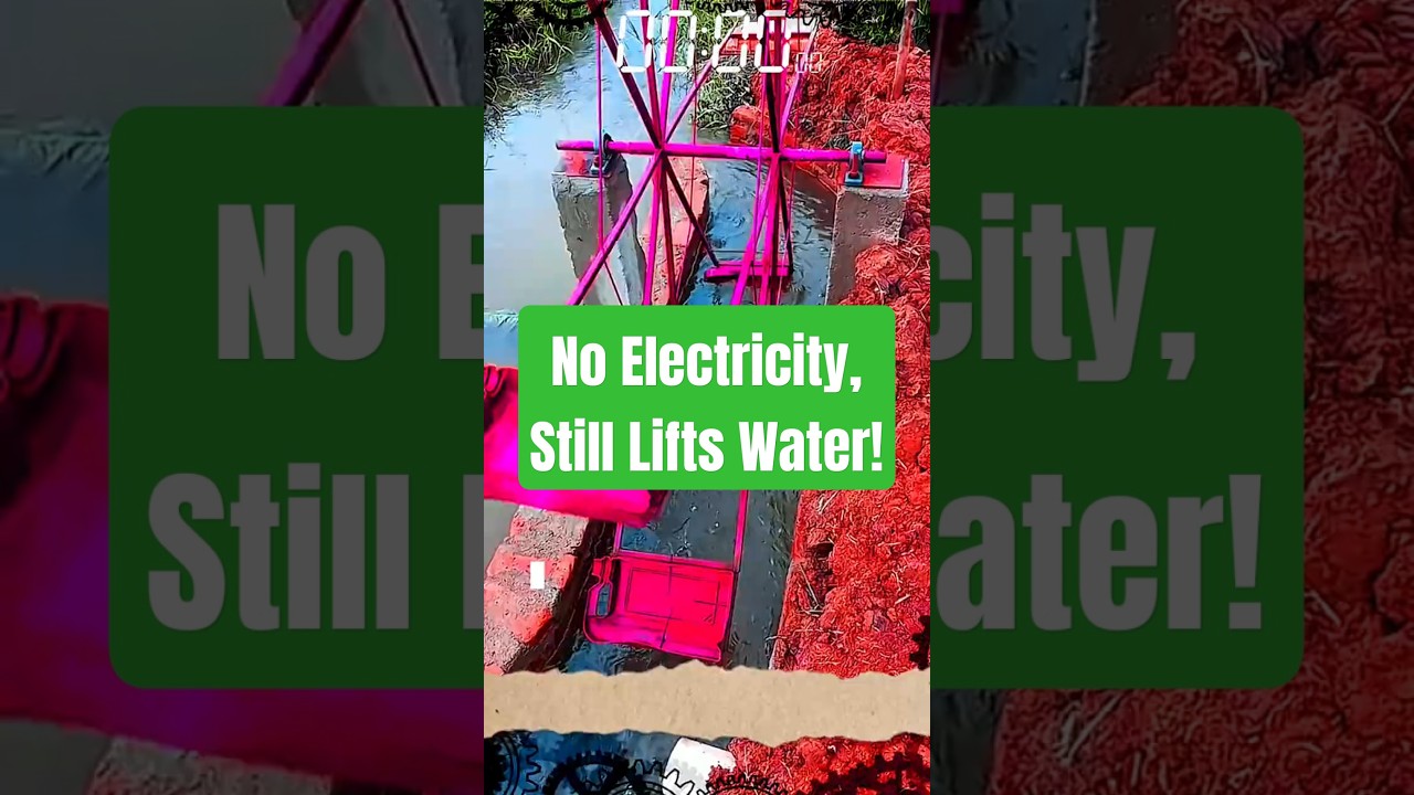 Water Scoop Wheel – Simple Gravity-Powered Irrigation Tool