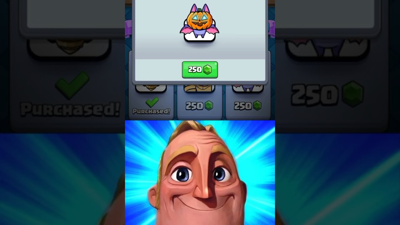 250 gems for this rare emote]mr.incredible meme