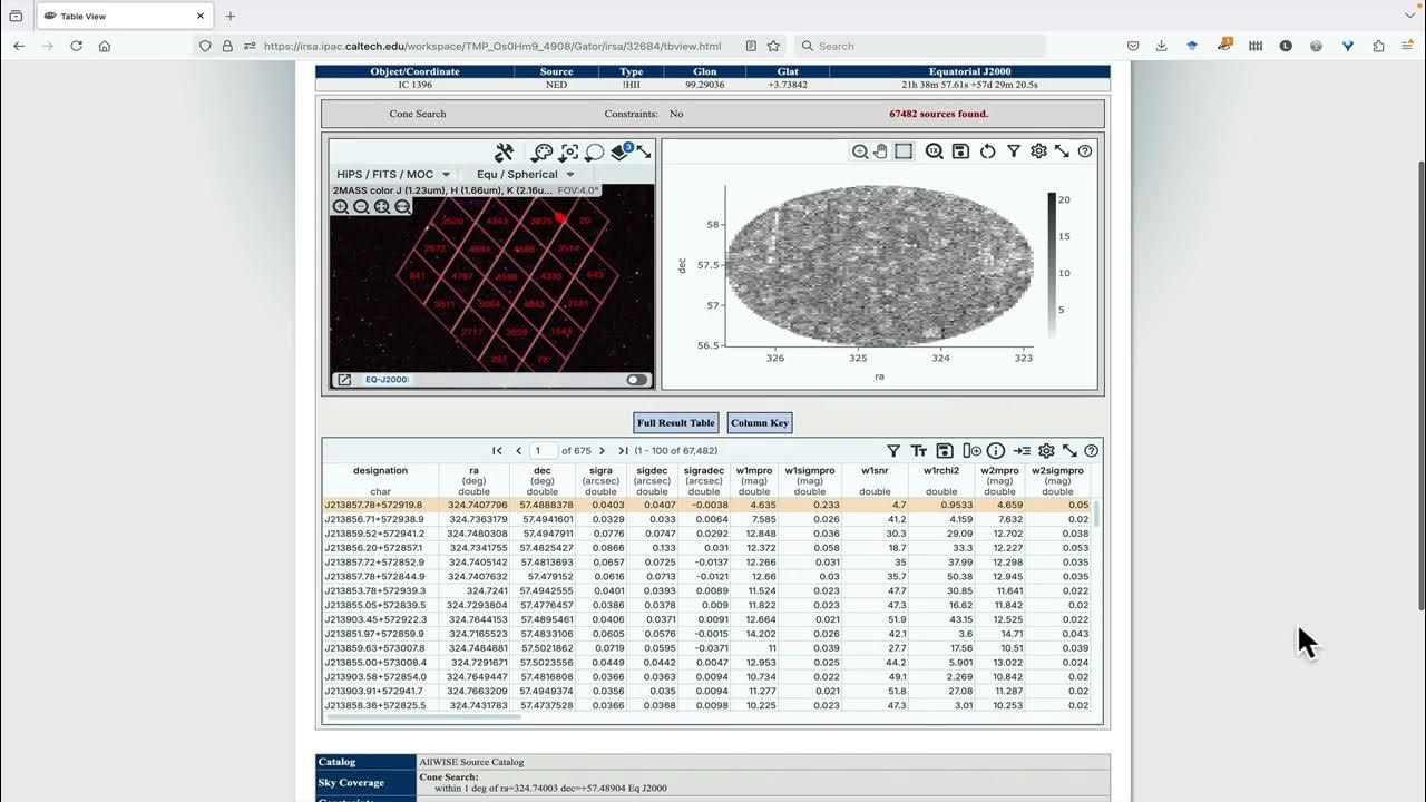 IRSA Tutorial 0101v4 Catalog Query Overview YouTube