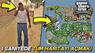 GTA SAN ANDREAS OYUNUN BAŞINDA 1 SANİYEDE TÜM HARİTAYI AÇMAK !