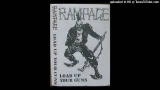 RAMPAGE Load Up Your Guns Cassette Demo Tape 1993 7 tracks (COMPLETE) Newcastle UK Punk Hardcore