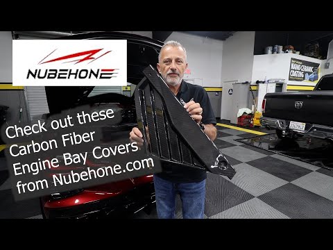 Check out these Carbon Fiber Engine Bay Covers from Nubehone