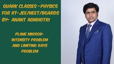 Plane Mirror part 15|| PHYSICS for IIT JEE /NEET by Anant agnihotri ||QUARK CLASSES