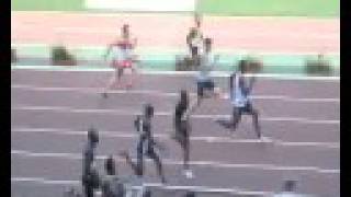 Martial Mbandjock 10.06 Christophe Lemaitre 10,26
