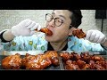 [Eng]치킨을 원없이!![bhc붐바스틱과 굽네 볼케이노통다리]]먹방 MUKBANG EATING SOUND 吃播 食べ放送