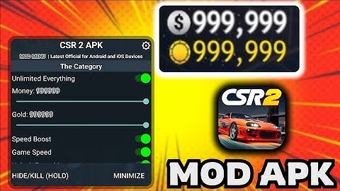 CSR 2 MOD APK 2025 🚀 Unlimited Money, Gold & Cars | CSR Racing 2 Hack iOS & Android