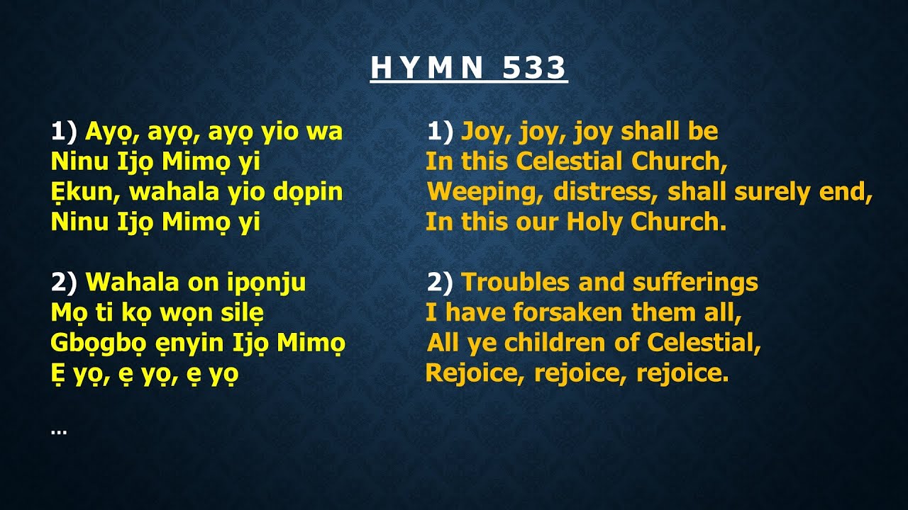 CCC Hymn 533 (Ayo Ayo, ayo yio wa...) CCC,Redemption Parish Winnipeg.Canada