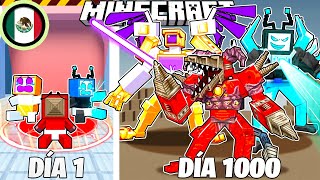 ¡SOBREVIVÍ 1000 DÍAS en el SKIBIDI MULTIVERSE en MINECRAFT HARDCORE!