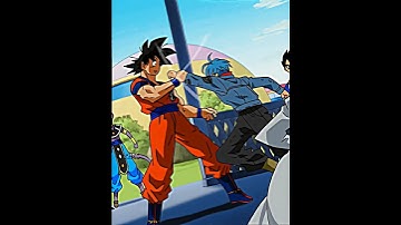 Trunks Try to punch Goku 💀 [] Dragon Ball super [] Trolledit #shorts #skulledit