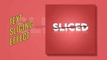 How to create Sliced Text in Photoshop | Text Slicing Effect | Typography | Information Slice