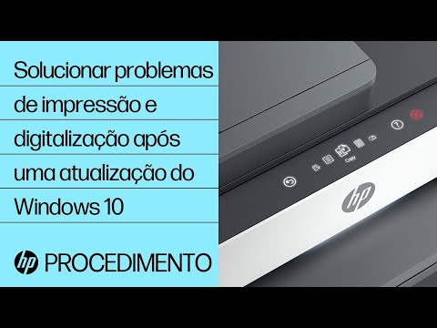 Solucionar problemas de impressão e digitalização após uma atualização do Windows 10 | HP Support