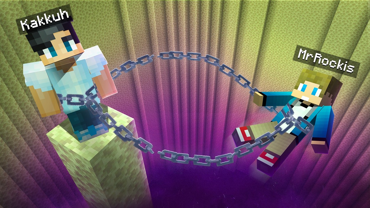 Voiko Minecraftin läpäistä KÖYTETTYNÄ TOISIIMME..? w/ MrRockis