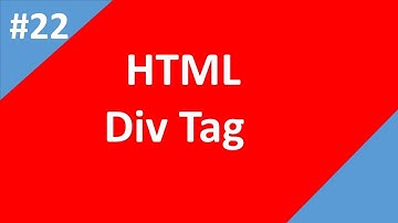 Div tag or division tag in html | Part -22 | Html Tutorial | Tech Talk Tricks