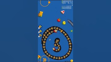 🐍WORMSZONE.IO || GIANT SLITHER SNAKE TOP 01 / Epic Worms Zone Best Gameplay #wormzone #shortsfeed