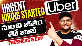 👌Uber Biggest Hiring | Fresher & Exp | Verified Job | Latest Jobs in Hyderabad | This is Vidhey