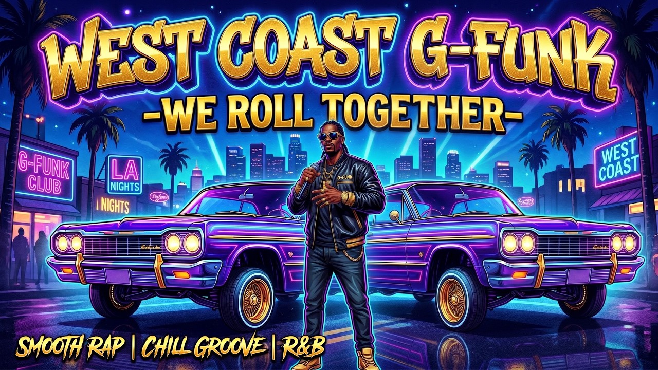 Chill Rap Hiphop 30min - West Coast Smooth G-Funk Mix - WE ROLL