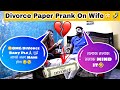 Divorce paper prank on wife  m sorry baby she got emotional prankonwife coupleprank viral
