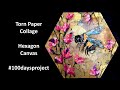 Torn Paper Collage Honeybee