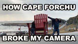 CAPE FORCHU NOVA SCOTIA ON A WINDY DAY. THE END OF THE VIDEO IS STILL SO HARD FOR ME TO WATCH. 😞