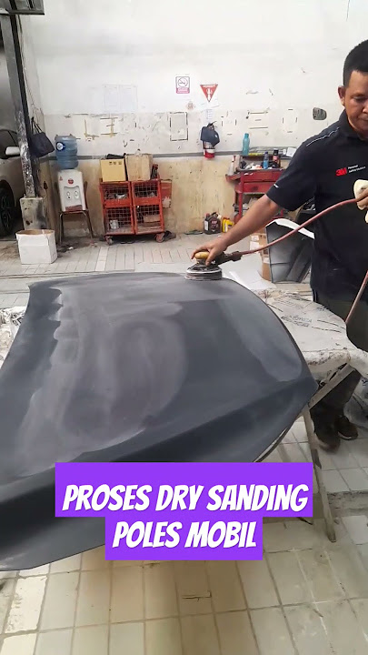 Proses dry sanding poles ( polishing )#shortvideo #compounding #bodyrepair #mesindrysanding#amplas