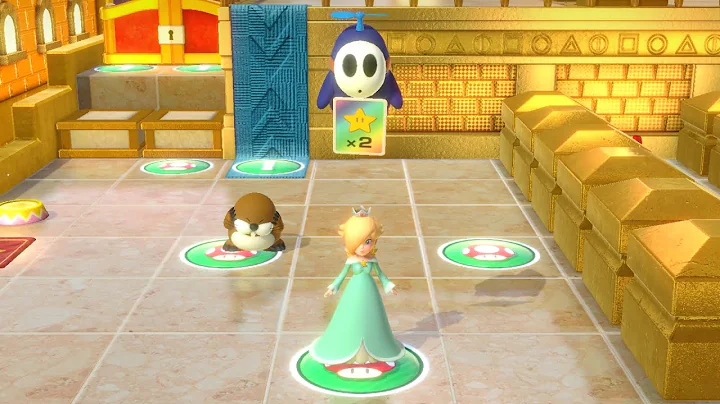 Super Mario Party Partner Party #1932 Tantalizing Tower Toys Luigi & Rosalina vs Goomba & Monty Mole