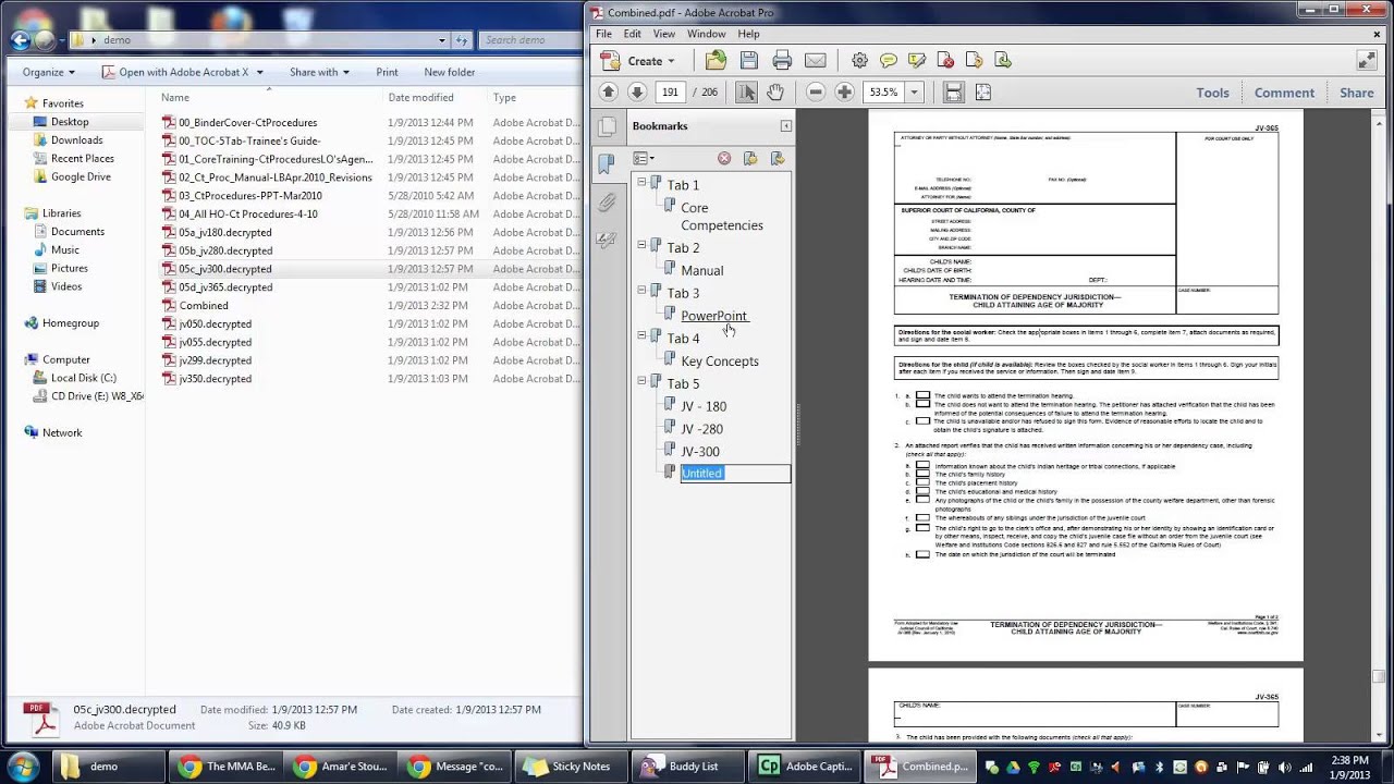 how to create a bookmark in adobe pdf