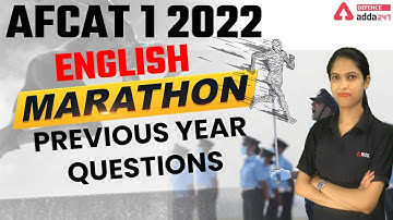 AFCAT 1 2022 | English Maha Marathon | Previous Year Questions | AFCAT 1 2022 Preparation