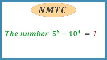 #The number 5^6 - 10^4  is ? NMTC Exam Question #Olympiad Exam #Number System.