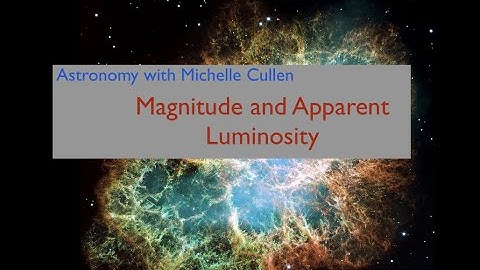 Magnitude and Apparent Luminosity: Astronomy with Michelle Cullen
