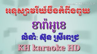 Video thumbnail of "អនុស្សាវរីយ៍បឹងកំពីងពួយភ្លេងសុទ្ធអកកាដង់ខារ៉ាអូខេ ស៊ុនស្រីពេជ្រ_KH karaoke HD"