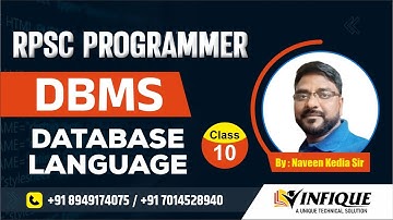 Rpsc Programmer Vacancy | CLASS 10 || DBMS | BY KEDIA SIR || RPSC Updates