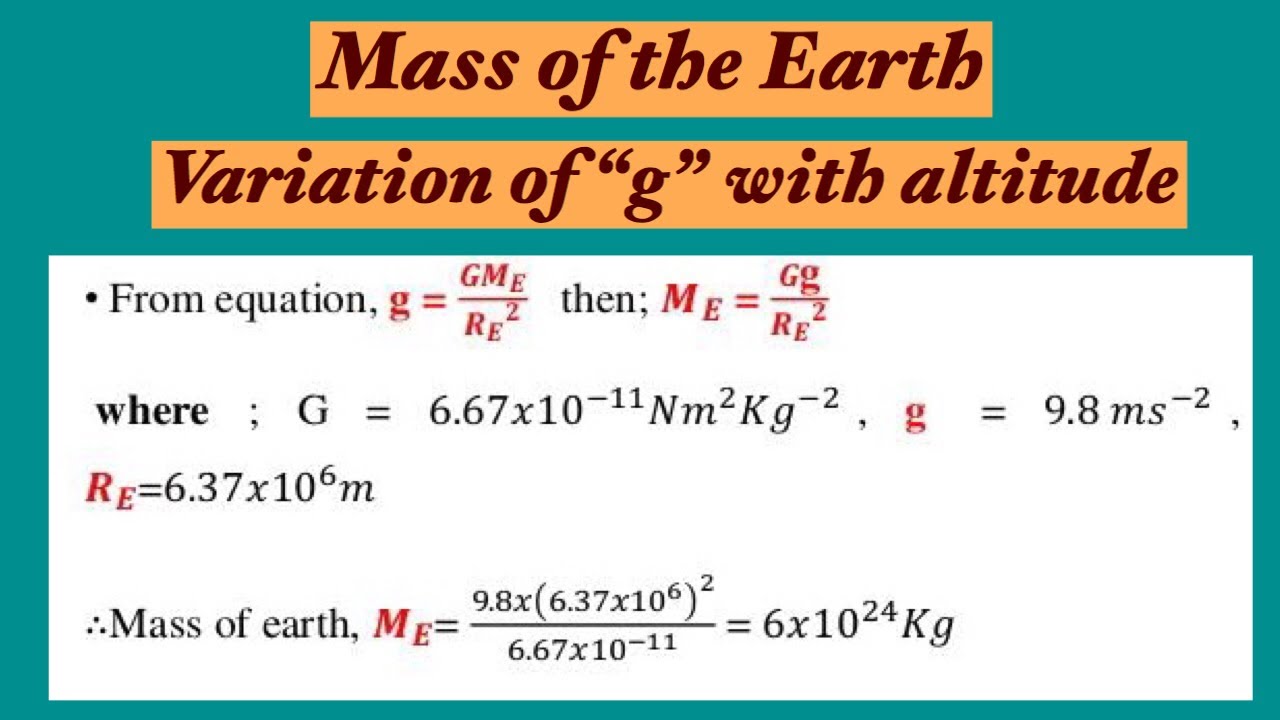 mass formula physics