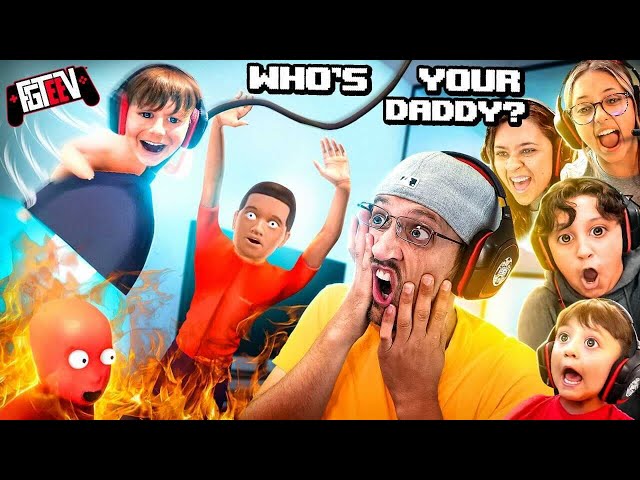 WHO'S YOUR DADDY?  Save the Little Dumb Things! (FGTeeV 6 Player Challenge) class=