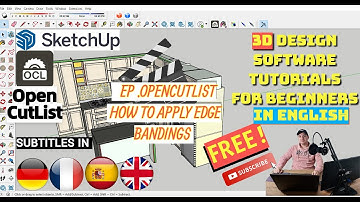 How to apply edge bandings Sketchup OpenCutList