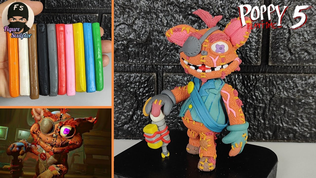 Como Hacer a GIBLET 🐶🟠 en Plastilina || Poppy Playtime Chapter 5 🏭 || Figure Sculptor 🖌️