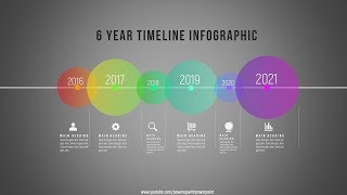 13.Create 6 Year TIMELINE Infographic|Powerpoint Presentation|Graphic Design|Free Template