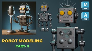 Create AMAZING 3D Robot (Part-9) in Minutes with Autodesk Maya Hard Surface Tutorial