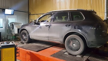 Chip tuning Vw Touareg 4.2 tdi 340 Ladyga Stage 1 edc17cp44 magpro virtual read dyno test