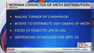 Champaign woman found guilty of conspiracy to distribute meth