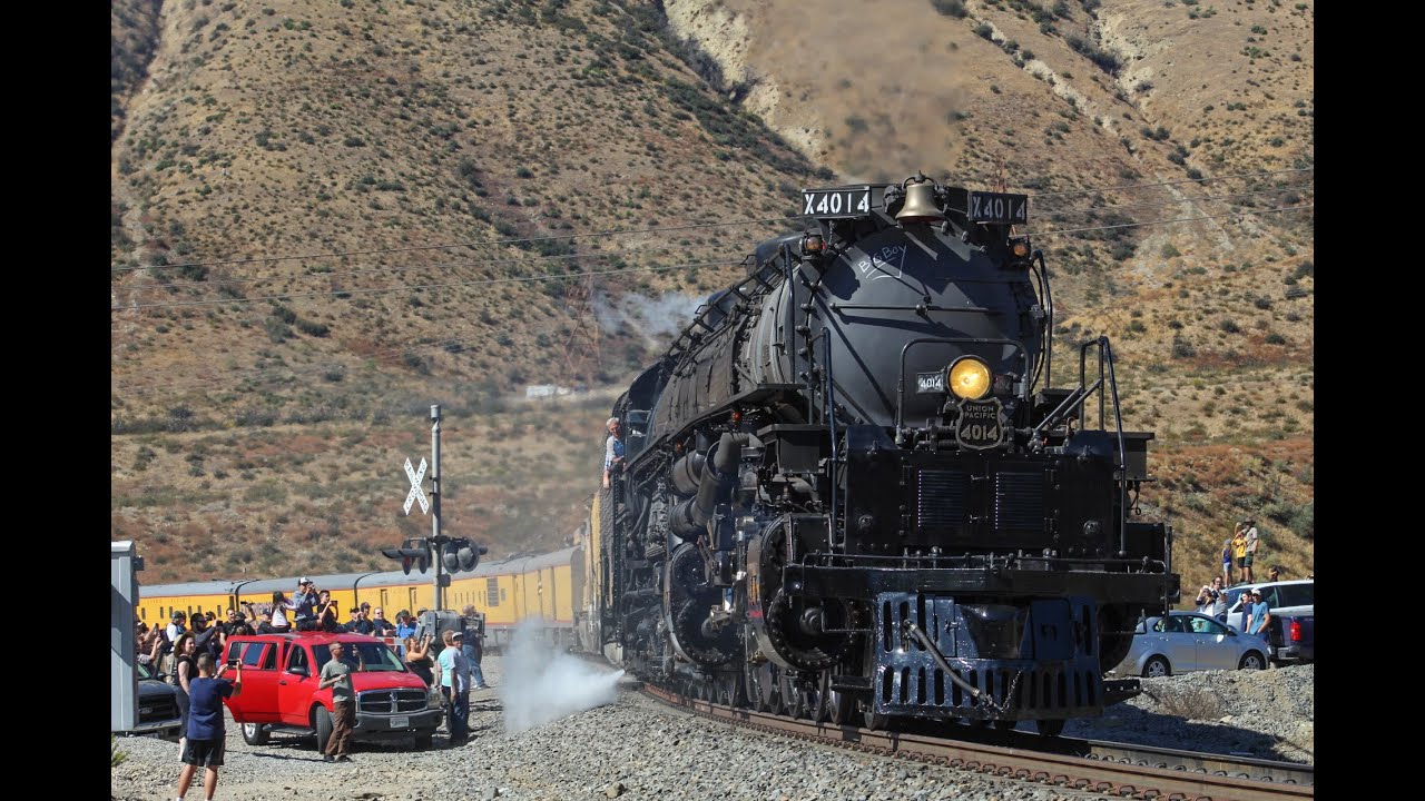 Chasing UP 4014 through Cajon Pass!!!!