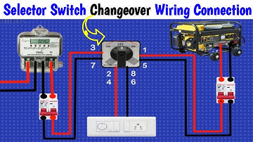 Changeover Switch Connection Selector Switch 3 Position || Rotary Changeover Switch Wiring