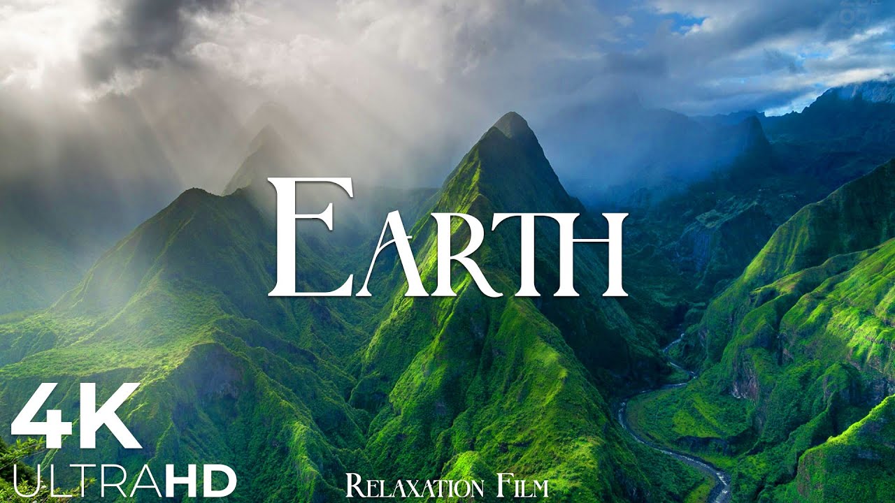 4K UHD 10 hours - Earth from Space \u0026 Space Wind Audio - relaxing, meditation, nature