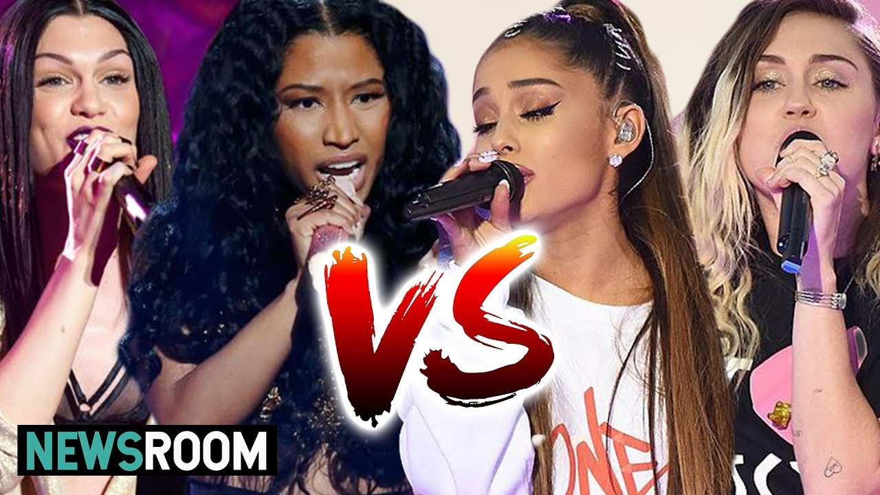 Nicki Minaj Jessie J Vs Ariana Grande Miley Cyrus Who Had The Most Iconic Collaboration