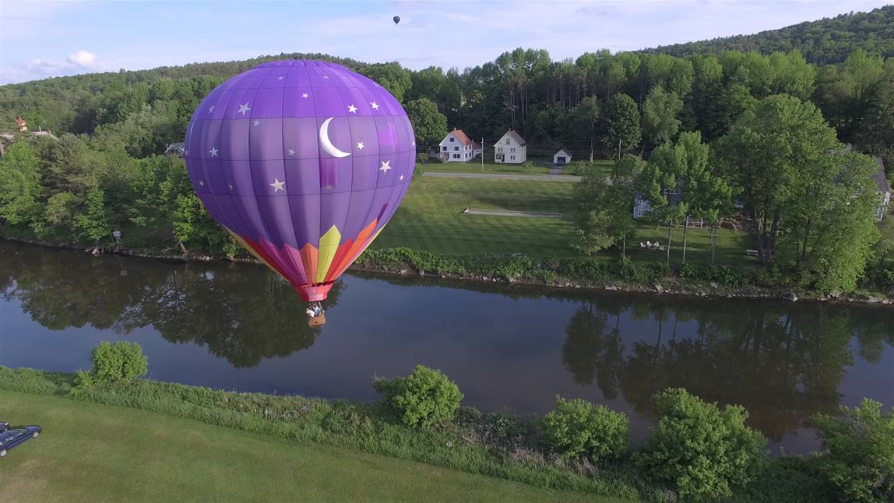 3.5minute sample virtual video tour of a hot air balloon ride above
