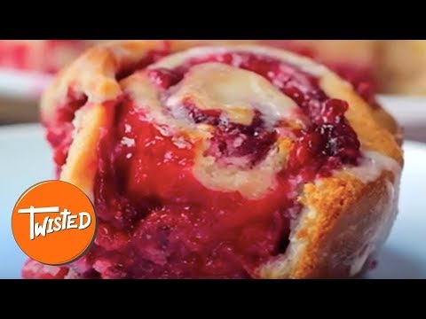 Homemade Glazed Raspberry Cheesecake Swirl Buns  Best Cheesecake Recipes  Twisted