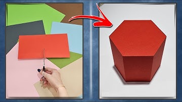 How to Make a Hexagonal Prism with Cardboard!